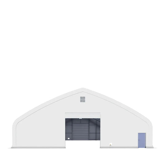 Pro Series 70' x 120' Dual Truss Storage Shelter with Heavy Duty 32 oz PVC Cover & Drive Through Doors, TMG-DT70120-PRO