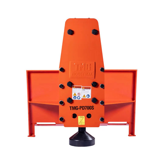 Skid Steer Post Pounder, 8" Post Diameter, 838 J Energy Class, 500-900 BPM Pounding Rate, TMG-PD700S