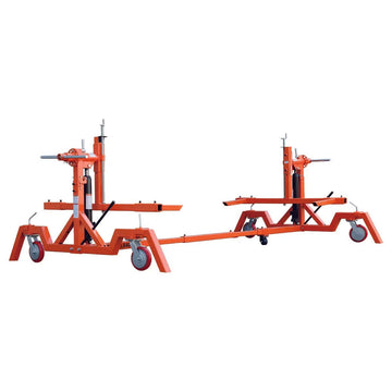 4000 LB Car Automotive Rotisserie, Dual Hydraulic Cylinders, 8" Locking Casters, 22’ Working Length, TMG-ALR40