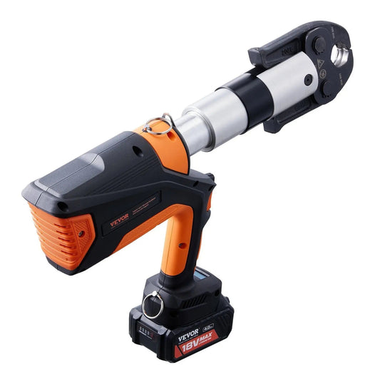 18V Electric Pro Press Tool, 1/2"–2" Pipe Capacity, 360° Rotating Crimper, Brushless Motor with 6 Jaws, DOBA-PT18