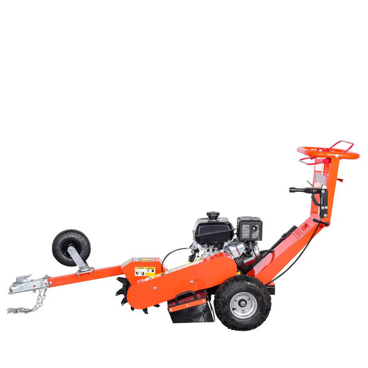 Walk Behind Kohler Powered Stump Grinder, ATV/UTV Tow Bar, 12 Carbide Teeth, 24" Cutting Capacity, 14 HP Gasoline Engine, TMG-GSG12