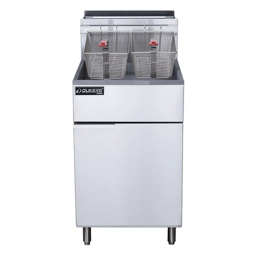 4 Tube Burner Natural Gas Commercial Fryer, High Capacity for Restaurant Use, DOBA-CF04