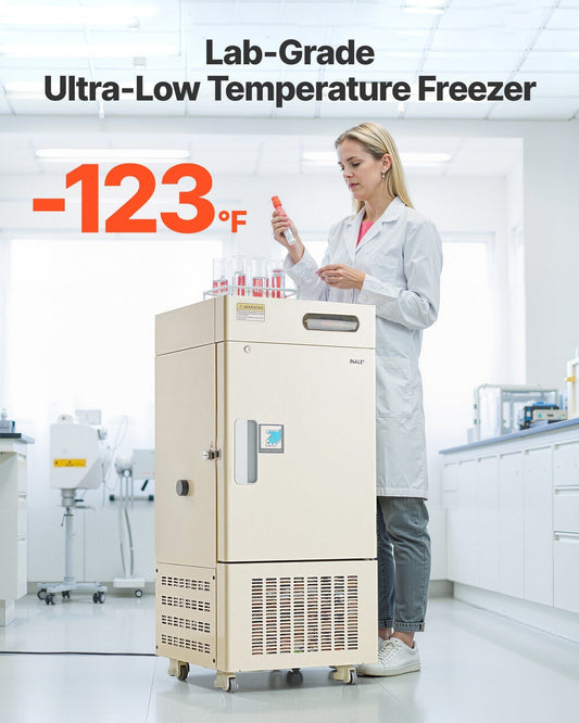 Ultra Low Temperature Freezer Lab Freezer 28 L −40 °F to −123 °F Adjustable Temp