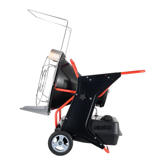 125,000 BTU Radiant Kerosene/Diesel Heater, Portable Industrial Space Heater with Adjustable Temperature & Wheels, DOBA-RH125