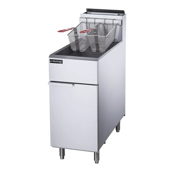 3 Tube Burner Natural Gas Commercial Fryer, High Capacity for Restaurant Use, DOBA-CF03