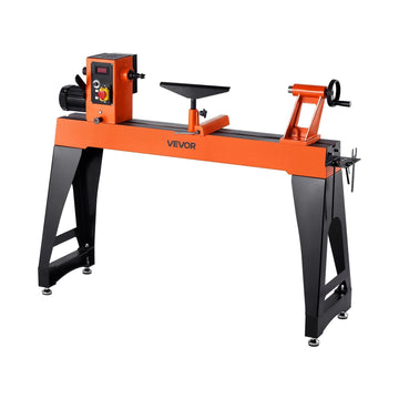 Woodworking Lathe, 1.5 HP, Wood Lathe Machine with 0 to 3200 RPM Variable Speed, 16 x 40 in Workbench, Brushless DC Motor, Cast Iron Body, Tool Rest, for Medium to Large Projects Woodworking