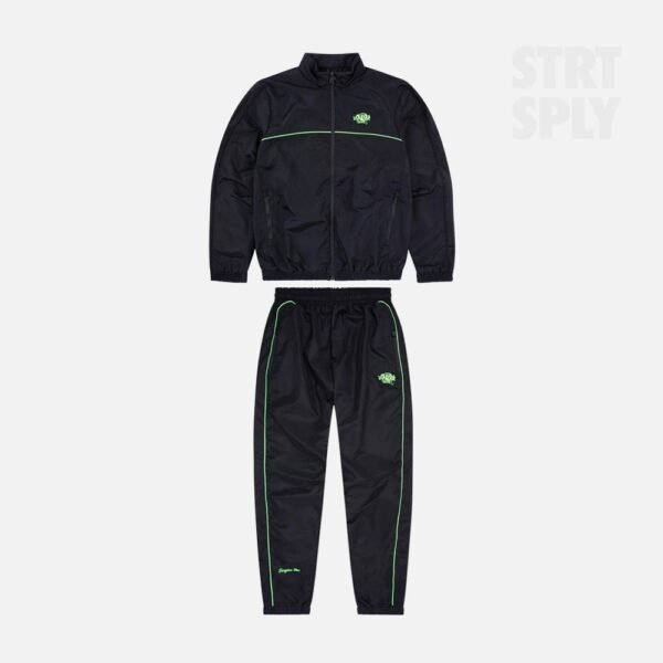 Syna World Logo Shell Tracksuit - Black / Green