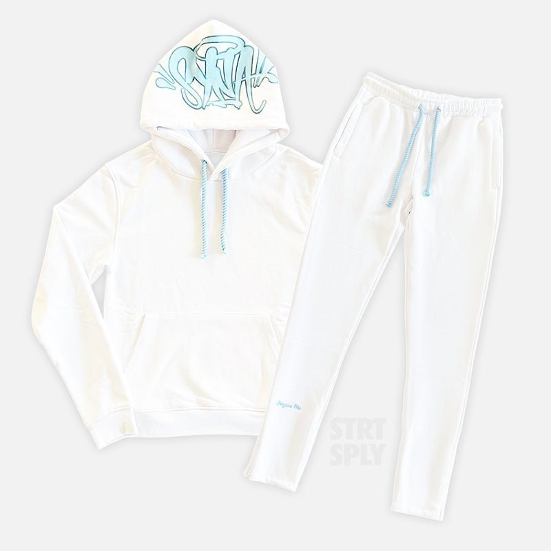 SYNAWORLDOGROPETRACKSUITCENTRALCEESTRTSPLYWHITEBLUE-1.jpg Syna World Logo Tracksuit - White / Blue (AU Exclusive) - Image 1
