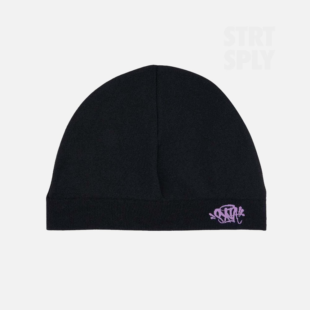 Syna World Logo Skull Hat - Black / Lilac - Image 1