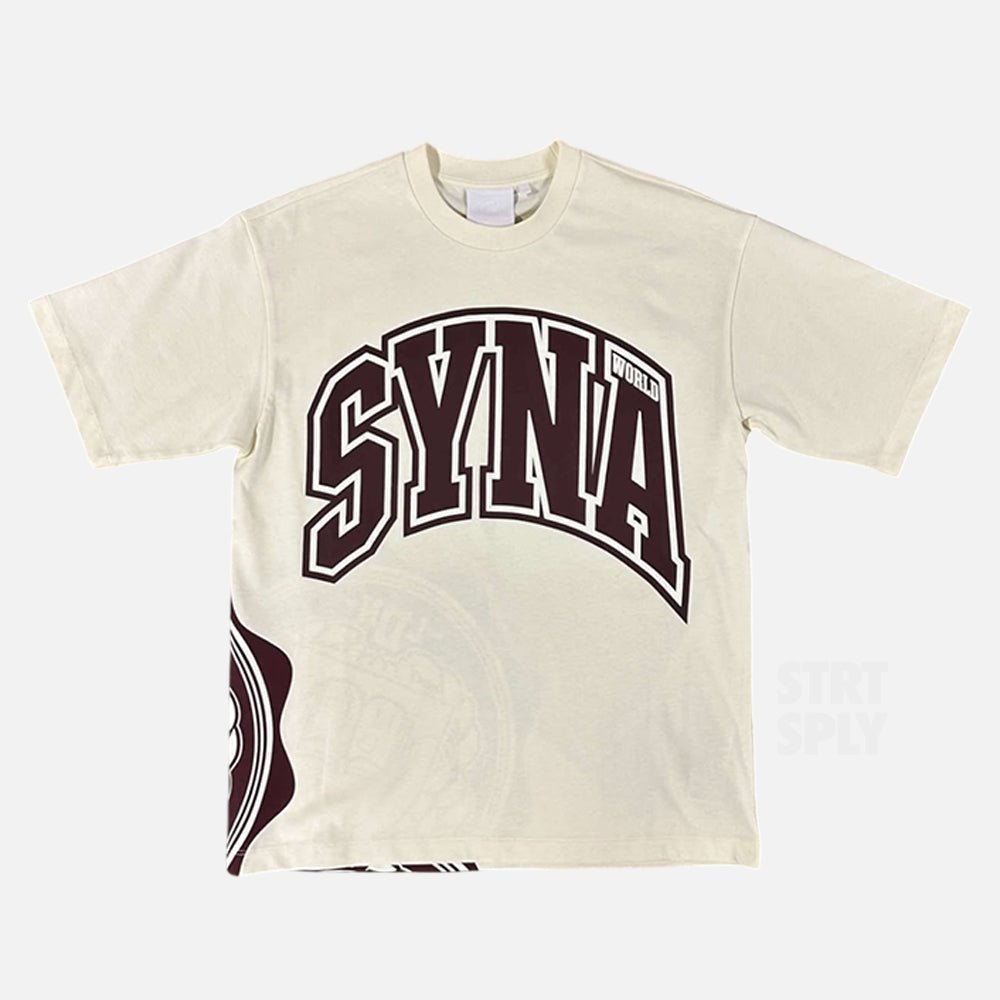 Syna World Crest T-Shirt - Off White - Image 1