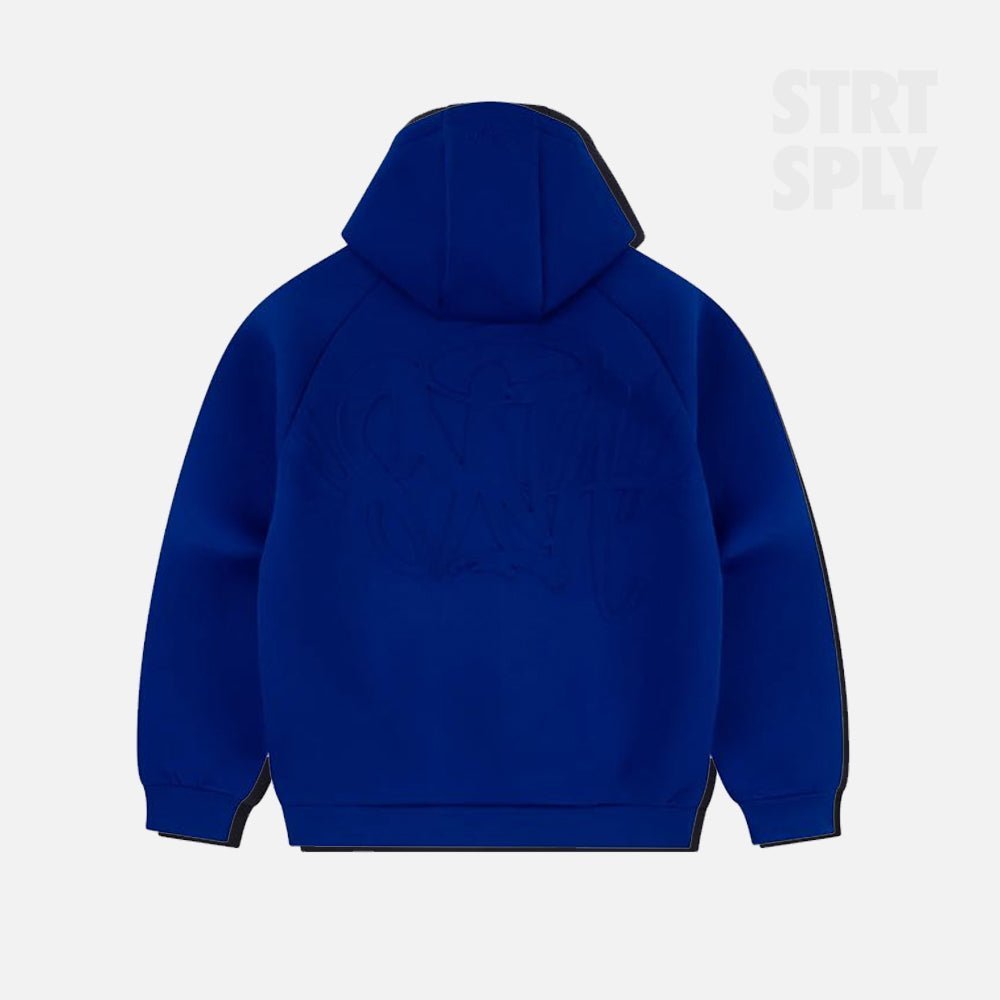 Syna World Neoprene Embossed Hoodie - Blue - Image 1