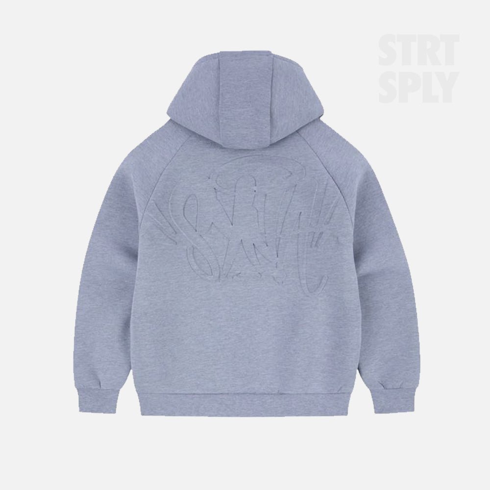 SYNA_WORLD_EMBOSSED_NEOPRENE_HOODIE_GREY_CENTRAL_CEE_STRT_SPLY_4-1.jpg Syna World Neoprene Embossed Hoodie - Grey - Image 1