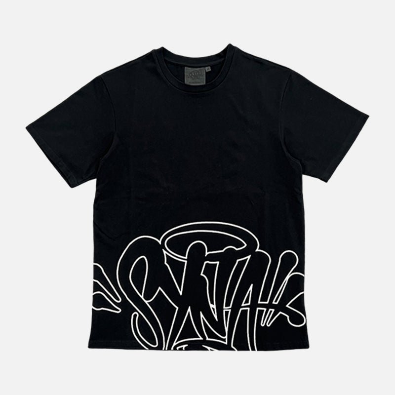 SYNA_WORLD_OUTLINE_T_SHIRT_BLACK_WHITE_STRT_SPLY_CENTRAL_CEE-1.jpg Syna World Outline T-Shirt - Black - Image 1