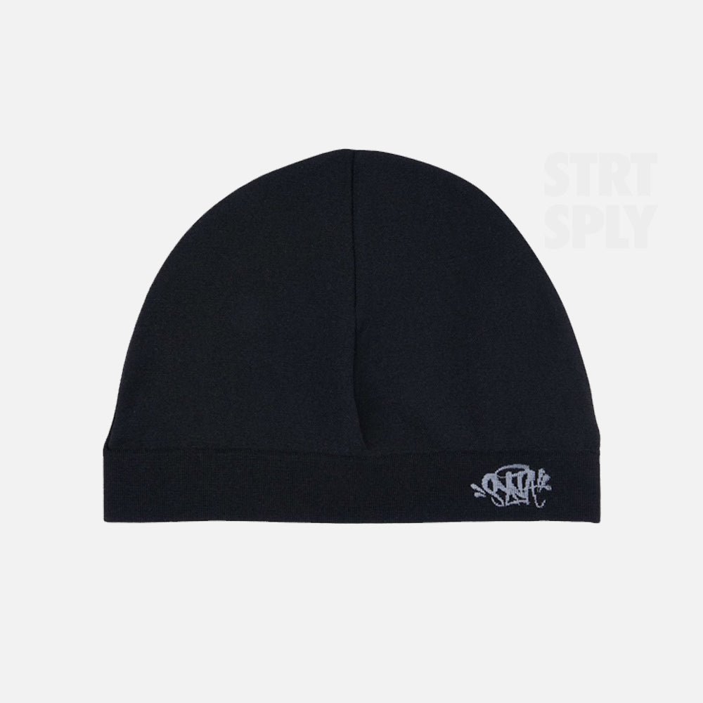 SYNA_WORLD_SKULL_HAT_BY_CENTRAL_CEE_BLACK_STRT_SPLY_SYNA_CAP_BEANIE-1.jpg Syna World Logo Skull Hat - Black - Image 1
